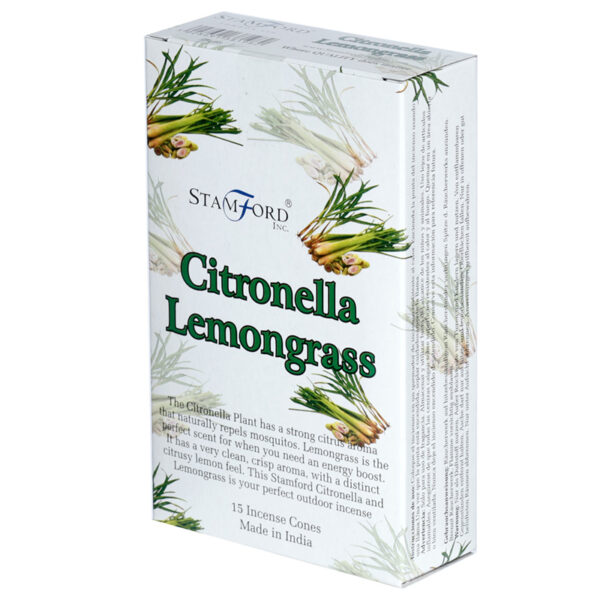 Stamford Incense Cones - Citronella & Lemongrass 12 packs