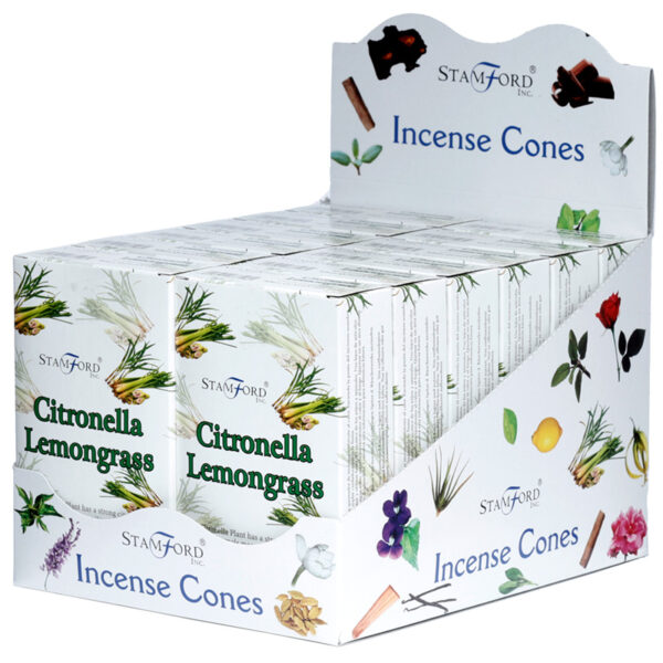 Stamford Incense Cones - Citronella & Lemongrass 12 packs