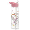 BOT05T_001 Reusable Enchanted Rainbow Unicorns Shatterproof Tritan 550ml Water Bottle with Flip Straw