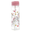 BOT05T_007 (1) Reusable Enchanted Rainbow Unicorns Shatterproof Tritan 550ml Water Bottle with Flip Straw