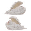 CHE91_001 Decorative Rose Cherub Sleeping Figurine