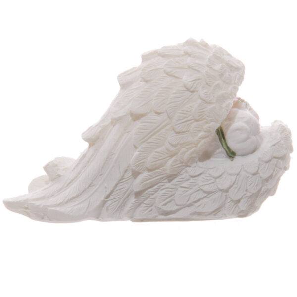 CHE91_003 Decorative Rose Cherub Sleeping Figurine