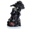 GAN18_002 Black and Gold Ganesh Sitting Under Tree