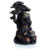 GAN18_004 Black and Gold Ganesh Sitting Under Tree