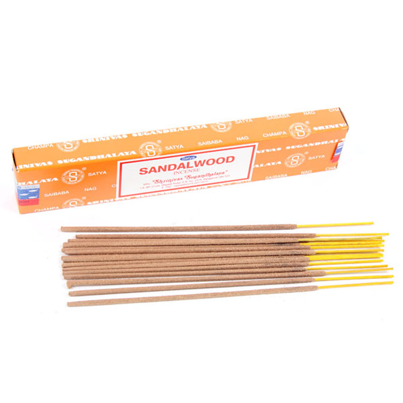 Satya Nag Champa Incense Sticks - Sandalwood 12 packs