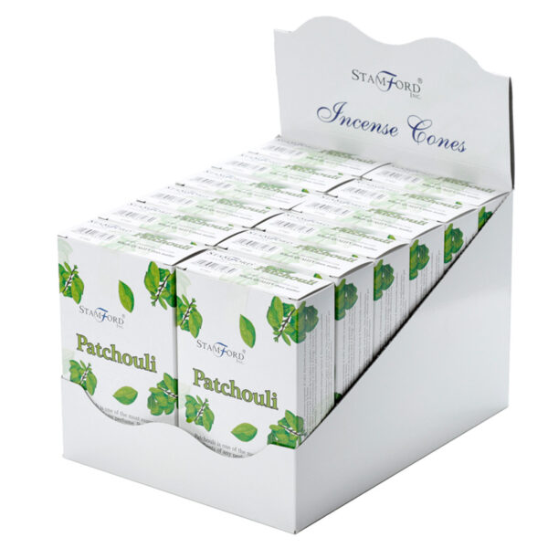 INC212C_002 Stamford Hex Incense Cones - Patchouli 6 packs