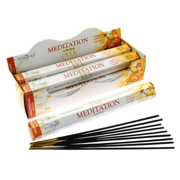 INC218_001 Stamford Hex Incense Sticks - Meditation 6 packs