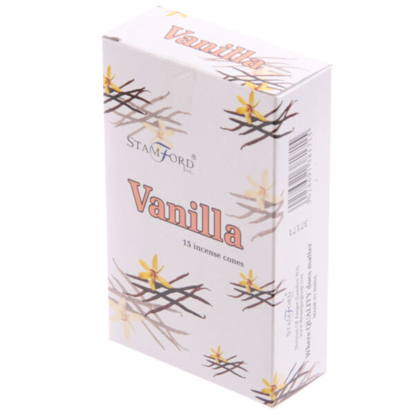INC230C_003 Stamford Hex Incense Cones - Vanilla 6 packs