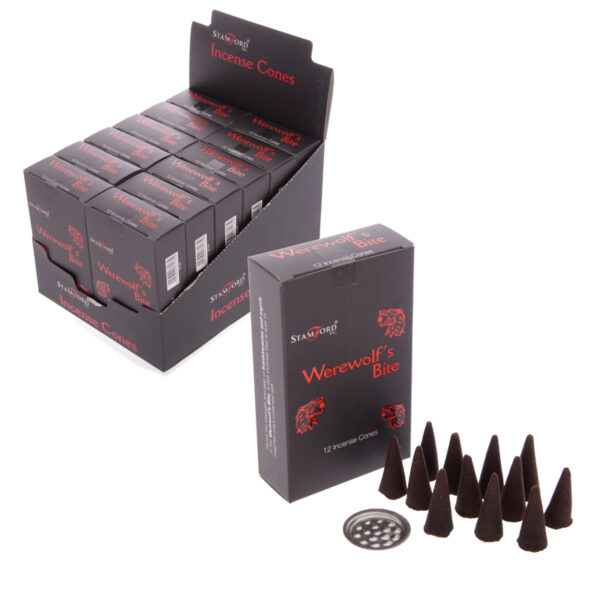 Stamford Black Incense Cones - Werewolfs Bite 6 packs