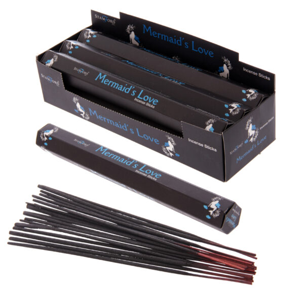 INC294_001 Stamford Black Incense Sticks - Mermaids Love 6 packs
