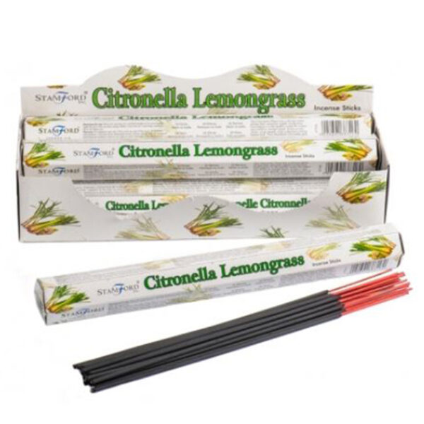 INC523_001 Stamford Hex Incense Sticks - Citronella and Lemongrass 6 packs