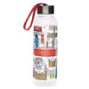 BOT59_001 Reusable  London Icons 500ml Water Bottle with Metallic Lid