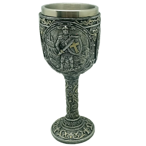 Decorative Goblet - Knight and Castle