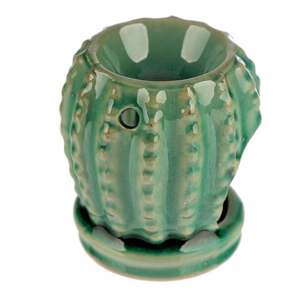 OB277_003 Mini Ceramic Oil Burner - Cactus