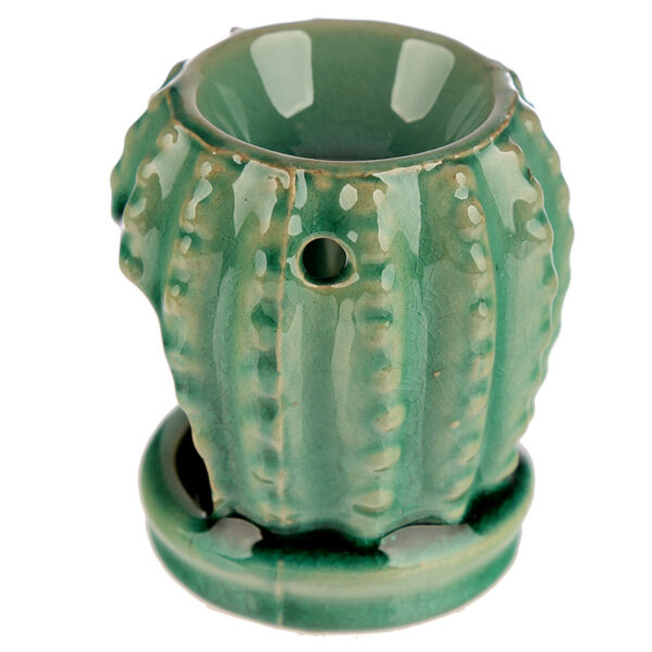 OB277_005 Mini Ceramic Oil Burner - Cactus