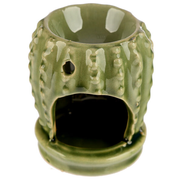 OB277_008 Mini Ceramic Oil Burner - Cactus