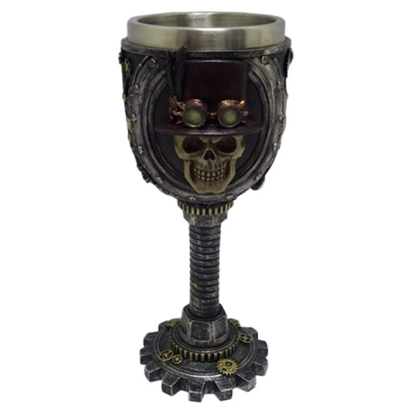 Decorative Goblet - Steampunk Skull