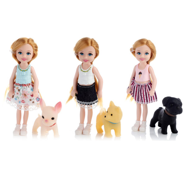TY802_001 Sally Dress Up Doll with Dog and Accessories