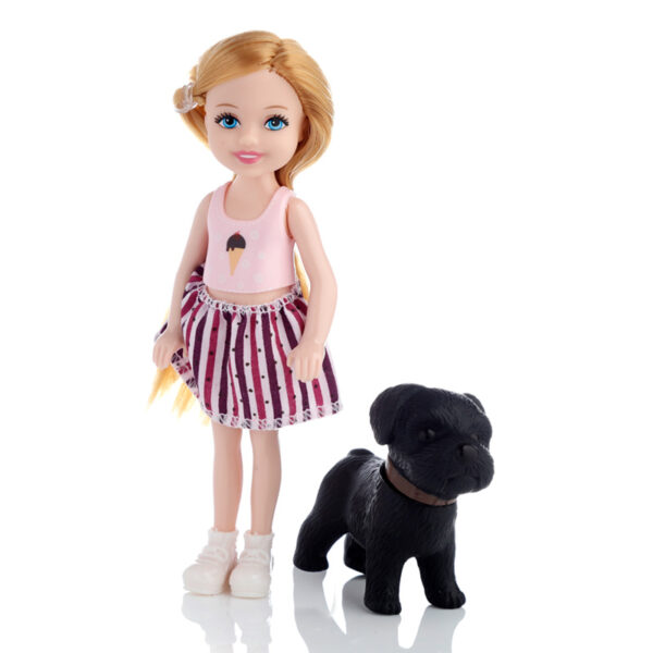 TY802_002 Sally Dress Up Doll with Dog and Accessories