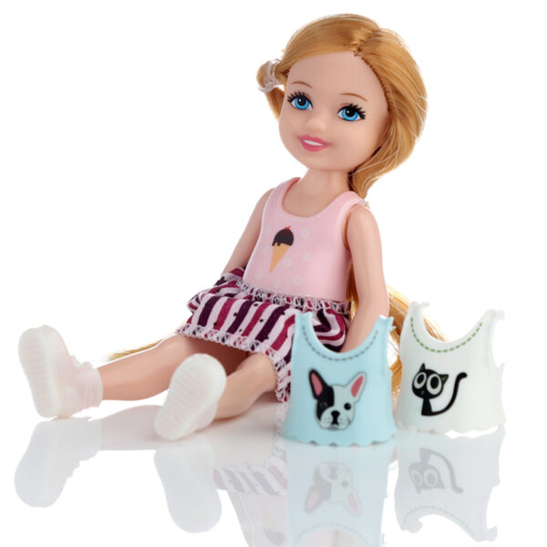 TY802_006 Sally Dress Up Doll with Dog and Accessories