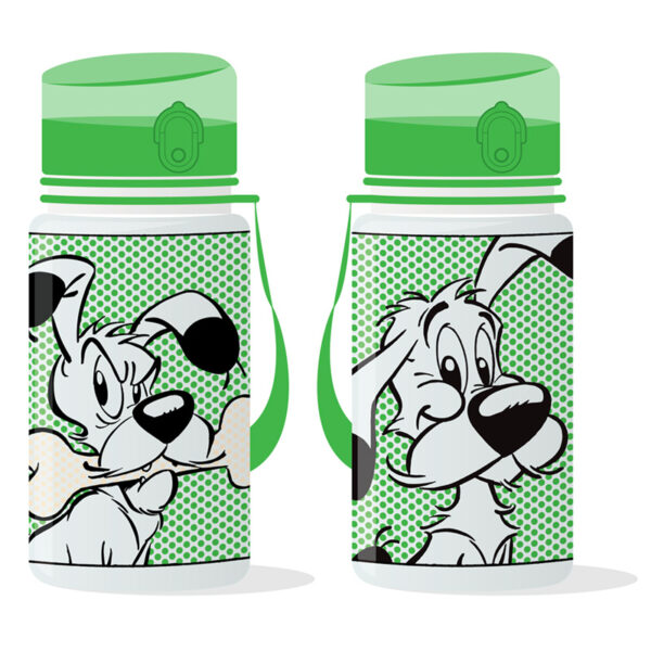 BOT225_001 Shatterproof Pop Top Children's Water Bottle - Idefix (Dogmatix) 350ml