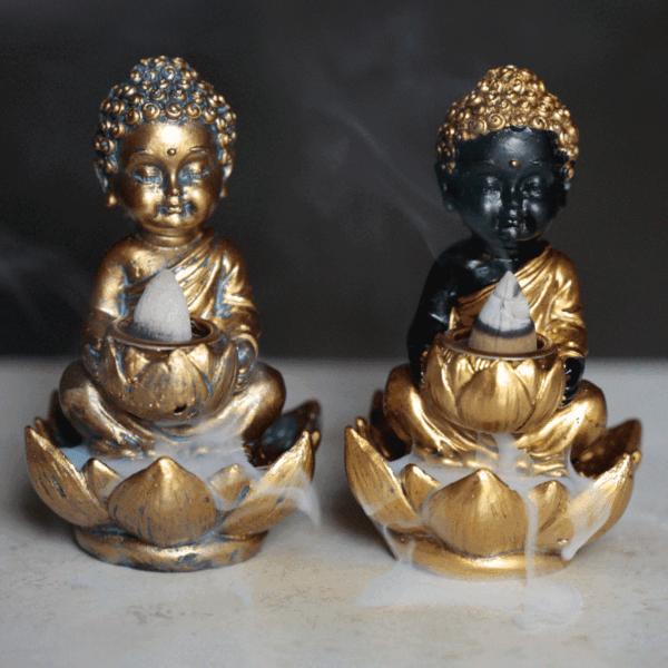 Backflow Incense Burner - Lotus Buddha