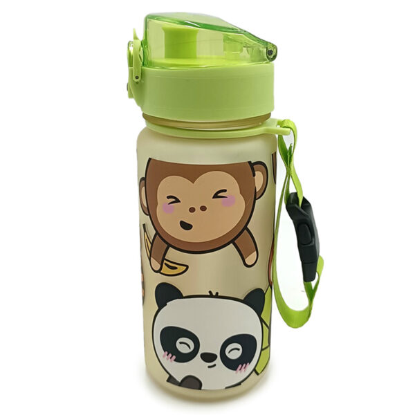 Shatterproof Pop Top Children's Water Bottle - Adoramals Wild 350ml