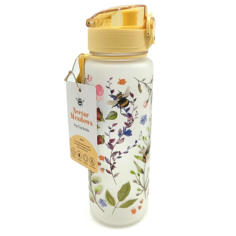 Shatterproof Pop Top Water Bottle - Nectar Meadows 600ml