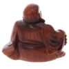 BUD211_005 Mini Wood Effect Collectable Buddha in a Bag Figurine