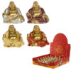 BUD212_001 Lucky Glitter Buddha Mini Collectable Figurine
