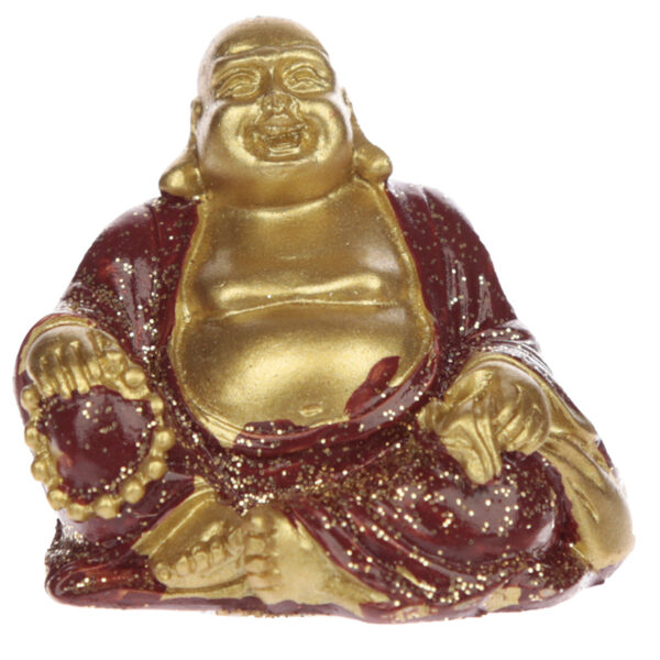 BUD212_004 Lucky Glitter Buddha Mini Collectable Figurine