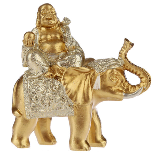 BUD316_008 Fun Collectable Mini Lucky Buddha and Elephant
