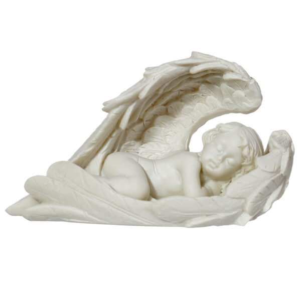 CHE02_002 Sleeping Cherub Lying on Side Figurine