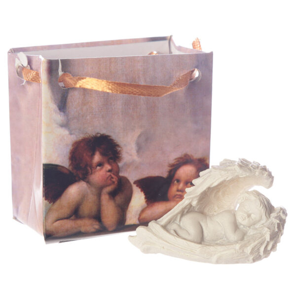 CHE23_004 Cute Cherub in Wings Collectable in a Mini Gift Bag