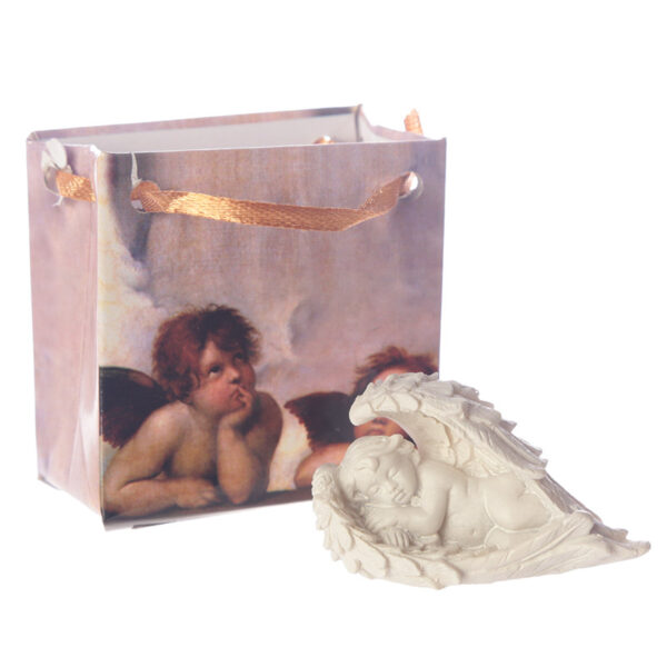 CHE23_005 Cute Cherub in Wings Collectable in a Mini Gift Bag