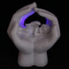CHE66_001 LED Cute Hands and Sleeping Cherub Ornament
