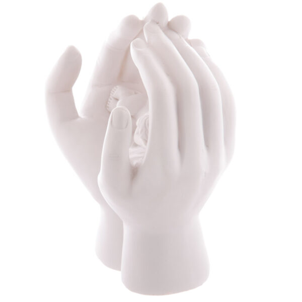 CHE66_003 LED Cute Hands and Sleeping Cherub Ornament