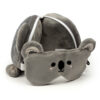 CUSH226_003 Koala Relaxeazzz Plush Round Travel Pillow & Eye Mask Set