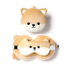 CUSH230_001 Shiba Inu Dog Relaxeazzz Travel Pillow & Eye Mask Set