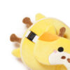 CUSH252_005 Giraffe Relaxeazzz Plush Round Travel Pillow & Eye Mask Set