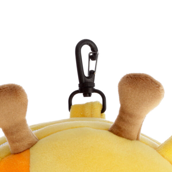 CUSH252_006 Giraffe Relaxeazzz Plush Round Travel Pillow & Eye Mask Set