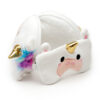 CUSH258_003 Unicorn Relaxeazzz Plush Round Travel Pillow & Eye Mask Set