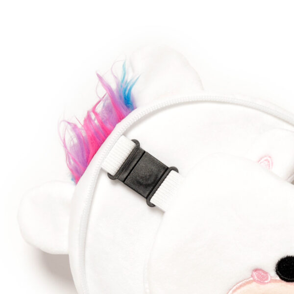 CUSH258_005 Unicorn Relaxeazzz Plush Round Travel Pillow & Eye Mask Set