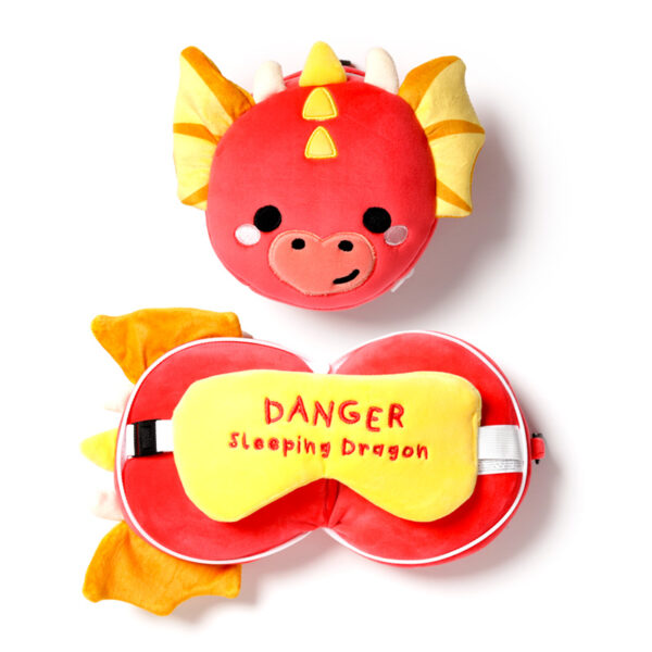 Adoramagics Dragon Relaxeazzz Travel Pillow & Eye Mask Set