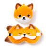 CUSH313_001 Adoramals Finnick the Fox Relaxeazzz Travel Pillow & Eye Mask Set