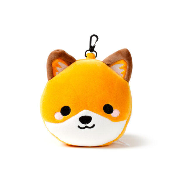 CUSH313_004 Adoramals Finnick the Fox Relaxeazzz Travel Pillow & Eye Mask Set