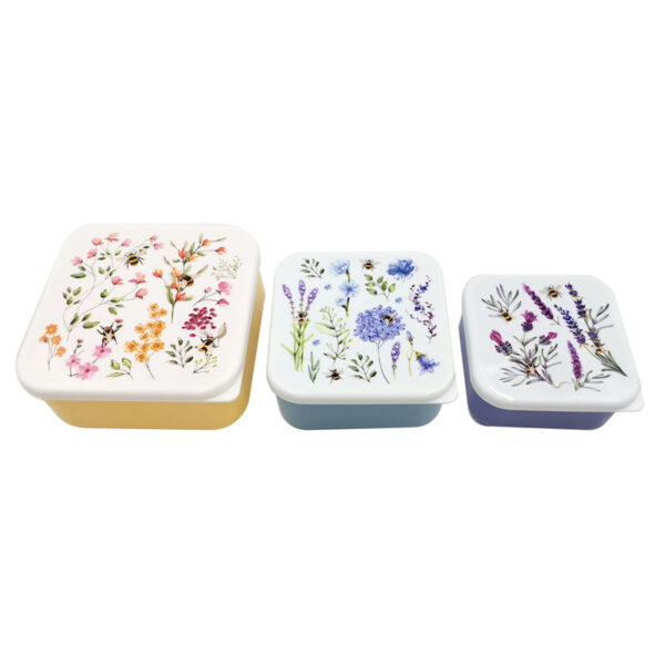 Lunch Boxes Set of 3 (M/L/XL) - Nectar Meadows