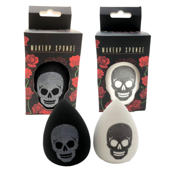 Makeup Beauty Blender Applicator Sponge - Skulls and Roses