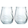 Skeleton Hand Set of 2pcs Glass Tumblers