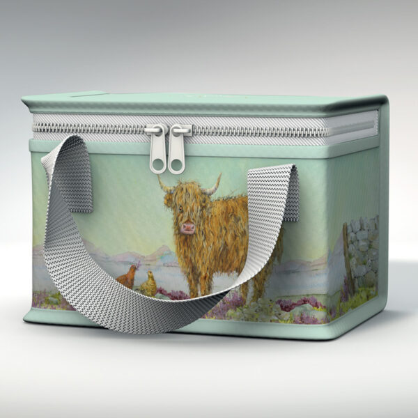 COOLB112_001 Jan Pashley Highland Coo Cow RPET Cool Bag